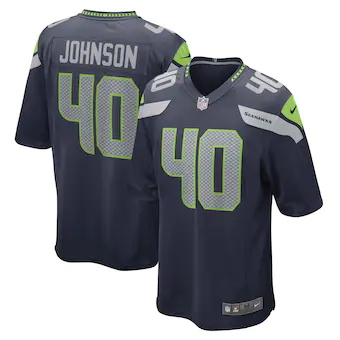 mens nike darryl johnson college navy seattle seahawks game